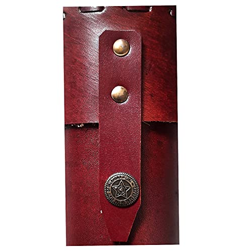 Habiller Handmade Foldable Leather Bound Personal Organizer Journal Diary With Leather Box Made Of Cotton Paper 7 X 5 Inches Tan #TOP4