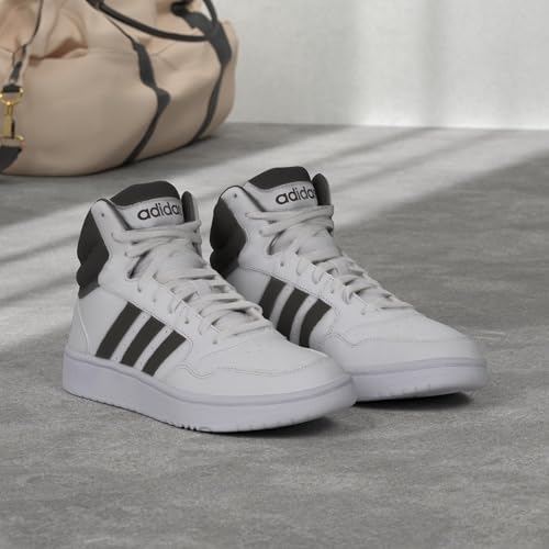 adidas Men's Hoops 3.0 Mid Top Sneaker, Black/Black/White, 7.5