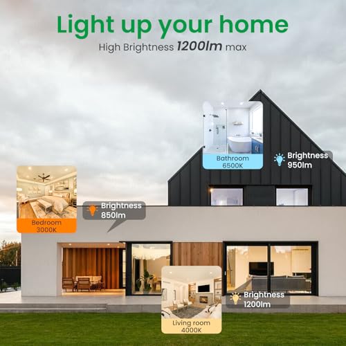 ALUSSO Einbaustrahler LED Spots 230V Dimmbar Einbauleuchten 12W 1200lm Hohe Helligkeit, Warmweiß Neutralweiß Kaltweiß Deckenspots Ultra Flach Deckenleuchte IP44 für Badezimmer Küche, Weiß 6er Set