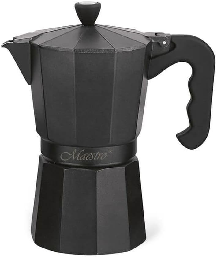Italian Coffee Maker MR-1666 Black Aluminium 300ml 6 Cups