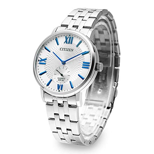 Citizen Stainless Steel Quartz Analog Silver Dial Men Watch-Be9170-72A, Silver Band - Image 3