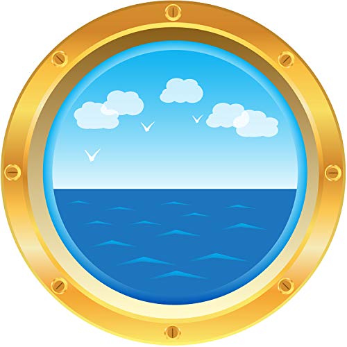 Outus Cruise Ship Porthole Stickers Cruise Decorations Nautical Stickers for