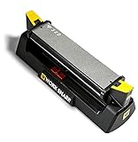 WORK SHARP® Benchstone Knife Sharpener - Profi Messer-Schleifstein mit Winkel-Hilfe 20° & 25° - Outdoor Messer Schärfstein mit 3 Körnungen - 320, 600 & Fein-Keramik