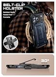 SUPCASE etui na iPhone 17 Pro 6,3" z przyciskiem sterowania aparatem, Outdoor etui 360 stopni Bumper z magnesem [Unicorn Beetle Pro] z ochroną ekranu, podstawką i klipsem do paska 2025 (niebieski)