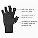 Duerer Arthritis Compression Gloves Women Men for RSI, Carpal Tunnel, Rheumatiod, Tendonitis, Fingerless Gloves for Computer Typing and Dailywork (Black, L)