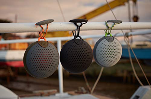 Boompods Aquablaster Alexa Enabled BT Speaker, draagbare waterdichte bluetooth-luidspreker met kabrabiner, zwart - Afbeelding 5
