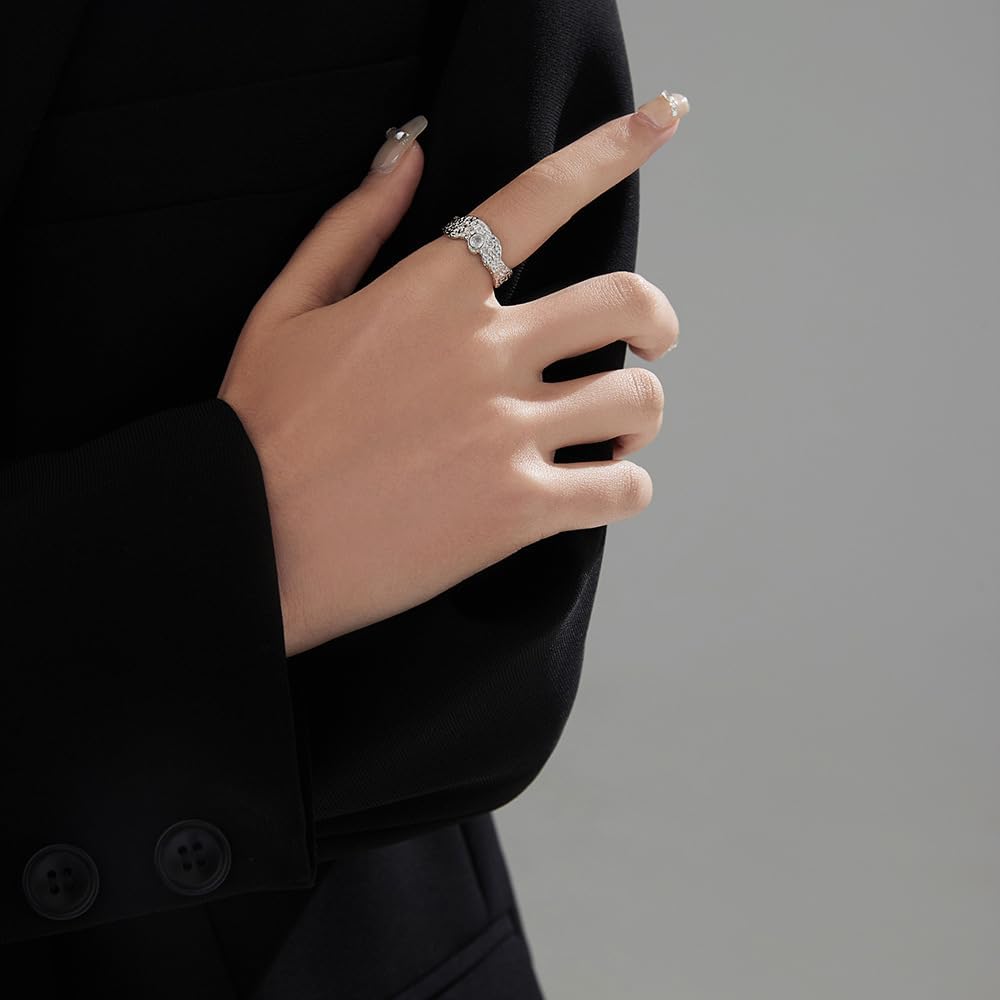 NONNYL Ring for Women Jewelry rings Gifts S925 Sterling Silver Ring Gifts for Wife Mom Girlfriend, Anniversary Birthday Fine Jewelry Gifts for Her NO11569