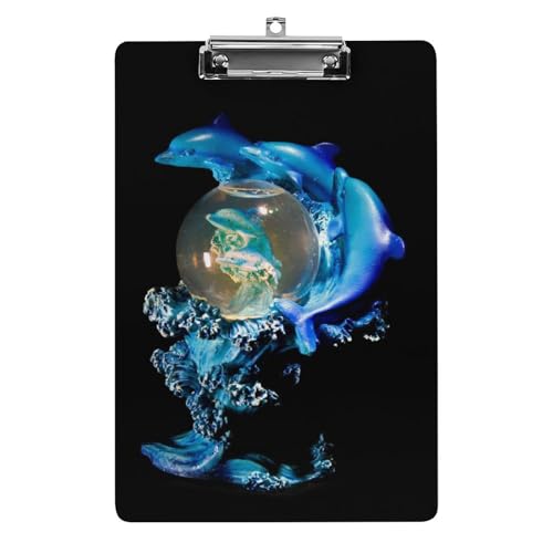 Planchette A4 Dauphin porte-bloc de bureau et support de notes pour classe