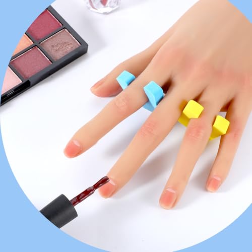 HJZHII 1000 Pcs Individual Toe Separators, Soft Toe Spacers for Pedicures Comfortable Finger Dividers for Manicure Feet Nail Toenails Art Painting Polish Spa