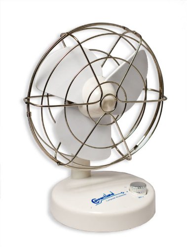 Ventilateur de bureau USB sécurisé blanc Connectland pales flexibles anti-coupure