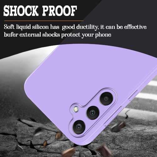 Image of Back Cover for Samsung Galaxy A35 5G | Full Camera Protection | Premium Liquid Silicon Case | Flexible Bumper Case for Samsung Galaxy A35 5G (Purple)