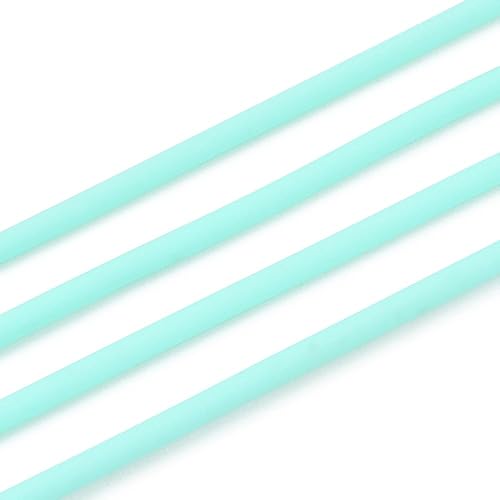 Miniatura 9 de FASHEWELRY 32.8 yardas 0.079 in Cables de goma para tejer cuerdas de peluquero 0.079 in de goma para puntada de goma protector de goma 6 colores