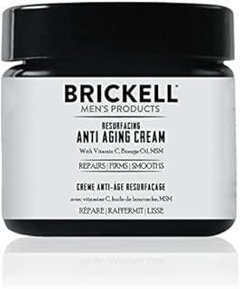 Brickell Men's Products Resurfacing Anti-Aging Face Cream For Men, Natural and Organic Face Moisturizer, Vitamin C Cream F...
