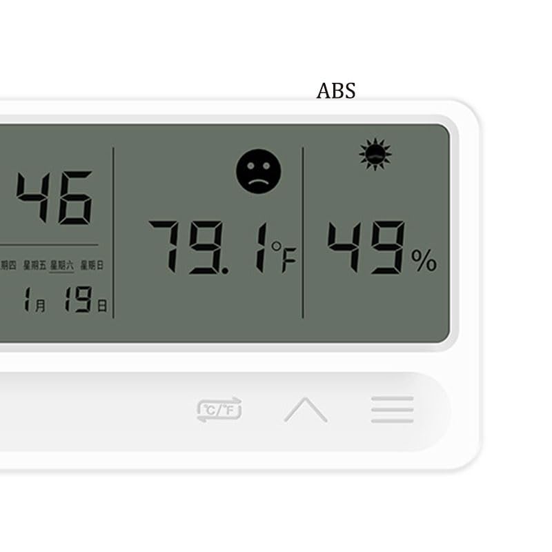Wall Mounted Indoor Temperature Humidity Meter for Household Use with Digital Display of Time Air Detection