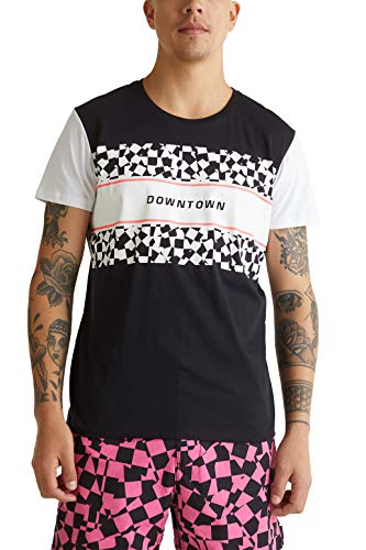 ESPRIT 040cc2k306 Camiseta, 001/Negro, XL para Hombre