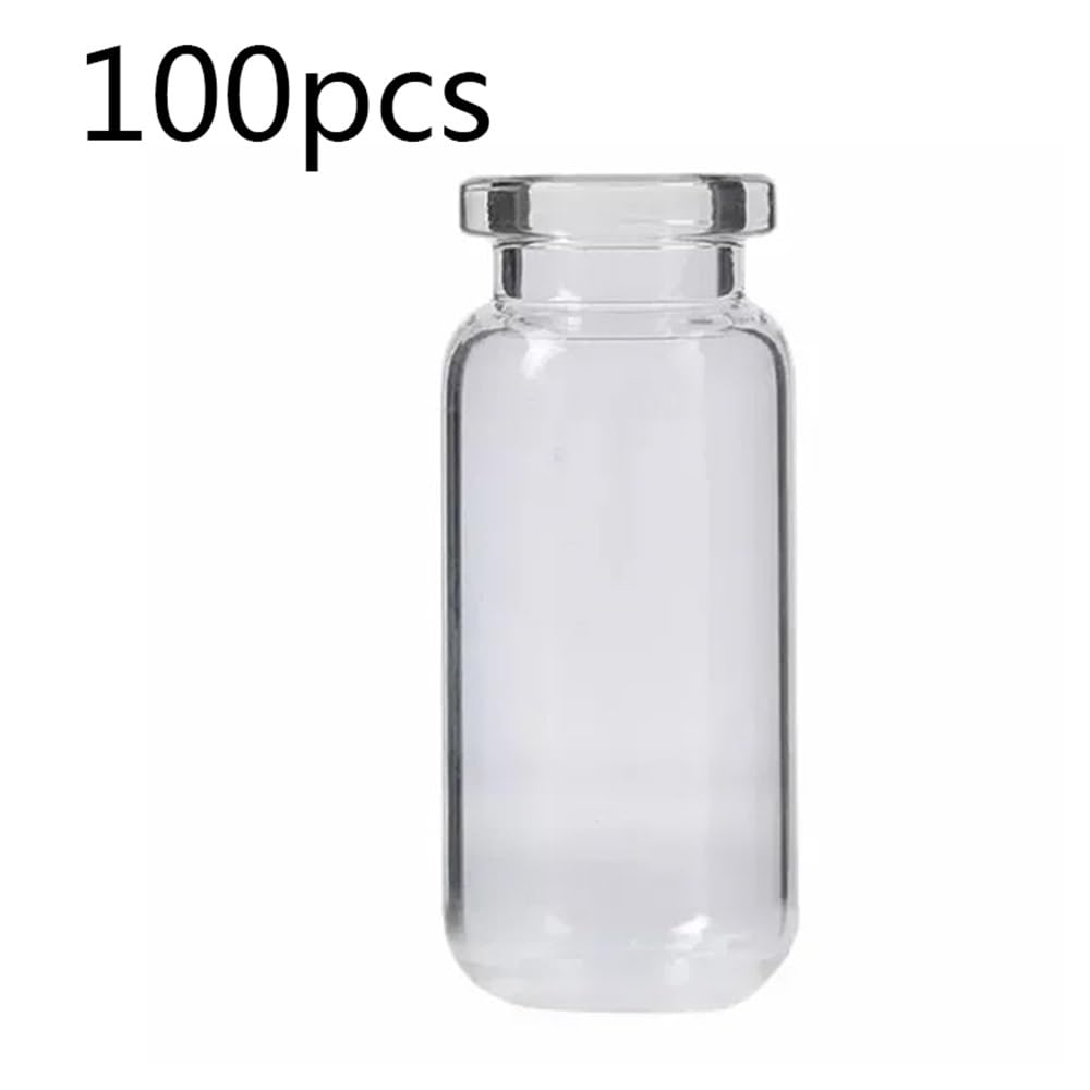 100 stücke Fläschchen Crimp 10ml Klar Crimp-top Headspace Fläschchen Glas Jaw Fläschchen Nur Rplacement