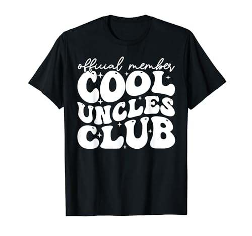 Miembro oficial Cool Uncles Club Retro Uncle Día del Padre Camiseta