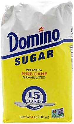 Domino, Granulated White Sugar, 4 lb,packaging may vary