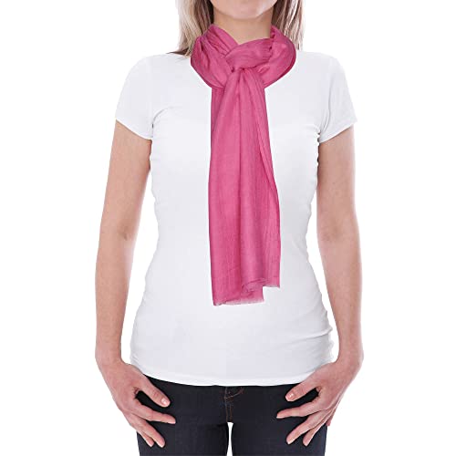 LES POULETTES - Sciarpa Tinta Unita in Cashmere e