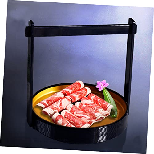 Plato de sushi plástico estilo japonés redondo miniatura 6