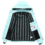 MOERDENG Women's Waterproof Rain Jacket Lightweight Raincoat Hooded Hiking Jacket Softshell Windbreaker - Image 5