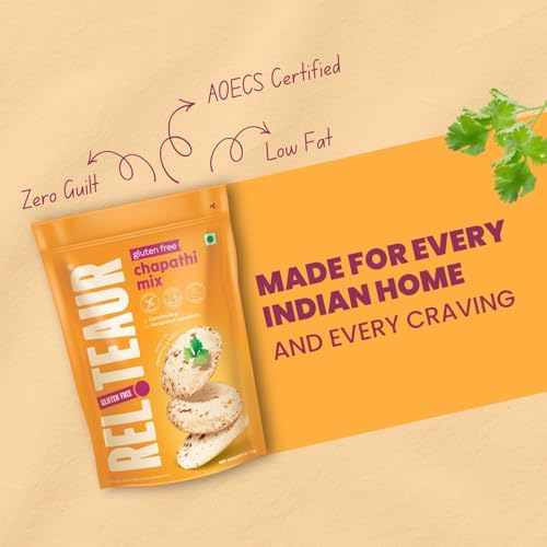 Image of Reliteaur Gluten Free | Wheat Free | Maida Free | Chapathi Mix (1kg)|Celiac Friendly| Ragi And Amaranth |Iron, Protein & Calcium rich for Soft Chapathis | AOECS Certified (Pack Of 2)