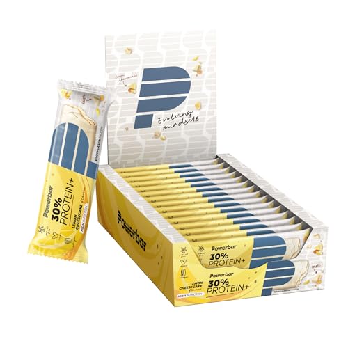 Powerbar - 30% Protein Plus - Lemon Cheesecake - 15x55g - High Protein Riegel - Whey&Casein Protein - kollagenfrei