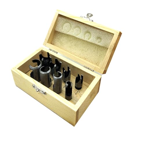 Juego de 8 brocas para madera y tapones, HSS miniatura 1