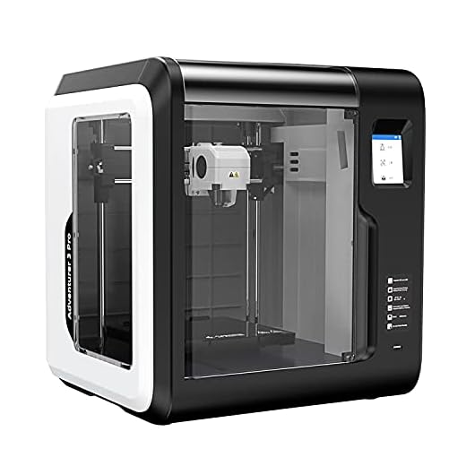 Flashforge 3D Printer Adventurer 3 Pro, Auto Leveling Glass Hot Bed, Built-in HD Camera, 8GB Internal Storage, Touchscreen, Filament Detection, Wi-Fi Cloud Printing, Fully Assembled 150X150X150 mm