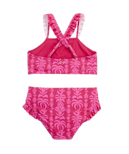 Image of vineyard vines Girls' Girls' Ruffle High Neck Bikini