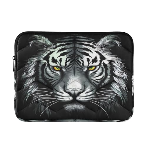 Funda para portátil 13-14 pulg negra y blanca resistente