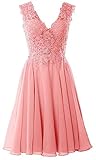 Robe de bal courte en tulle pour femme - Col en V - Robe de bal 2023 pour adolescent