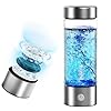 Generador portátil de botellas de agua de hidrógeno de 14 onzas con tecnología PEM-SPE, vaso ionizador de agua de hidrógeno recargable por USB, produce hasta 3000 ppb de hidrógeno en 3 minutos