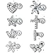 ljhnba Fashionable Dermals Anchors Jewelry Stainless Steel Top with Rhinestones Inlay Piercing Enthusiasts Heart Shaped Top