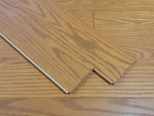 Red Oak Wall Panels (3.4" Wx55” L) with Natural Grain UV Finish, Light Brown Color Wood Panels for Interior Decor and Accent Wall Installation(10.2 Square Feet)