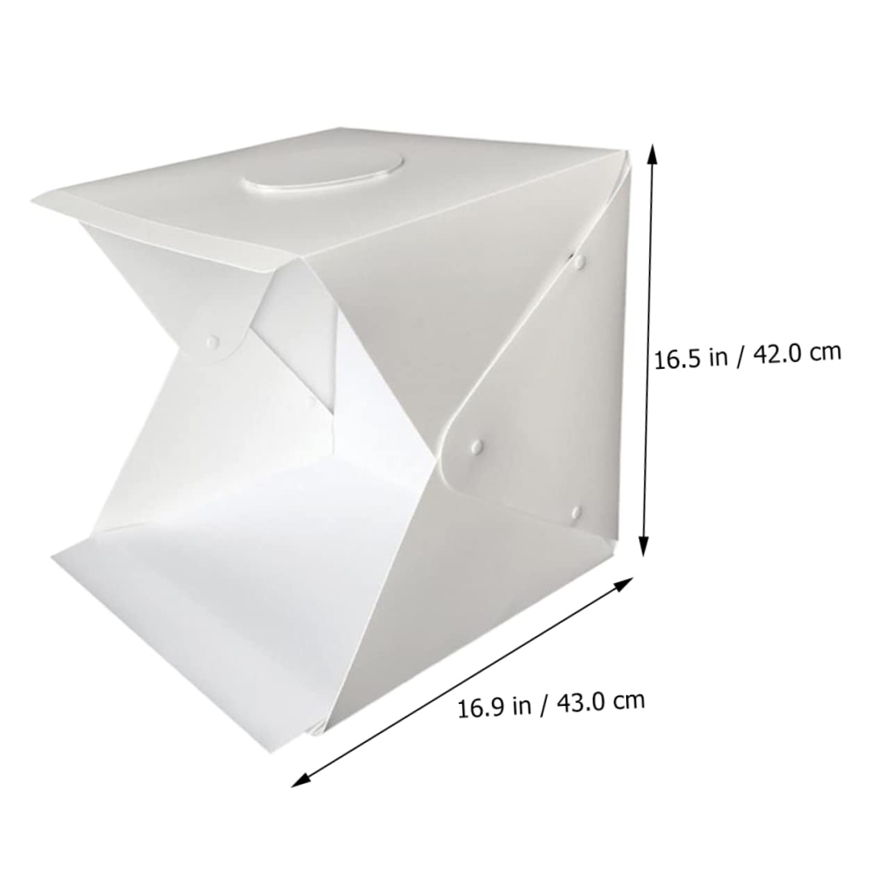 Uonlytech Portátil Plegable de 40cm para Fotografía de Productos Luz LED White y Diseño de Plástico para Estudio Fotográfico