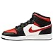 Produktbild Nike - Air Jordan 1 Mid GS - 554725079 - Farbe: Rot-Schwarz - Größe: 40 EU