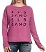 Produktbild Elbsand Damen Sweatshirt Alrun Leichter Pullover mit Logoprint 70333 00 Wild Berry Melange (651) S
