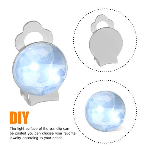 Aylifu Clip-On Earring Findings, 20Pcs (10 Pairs) Round Flat Tray Earring Clips Blank Earring Setting Components With 20Pcs Earring Pads For Non-Pierced Ears Diy Earring Making -Silver #TOP3