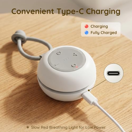 Portable White Noise Machine for Baby, 18 Sounds with Night Light | 32 Adjustable Volumes, Auto-Off Timer, Child Lock, Rechargeable Sound Machine for Baby Cot/Stroller/Travel, image 6