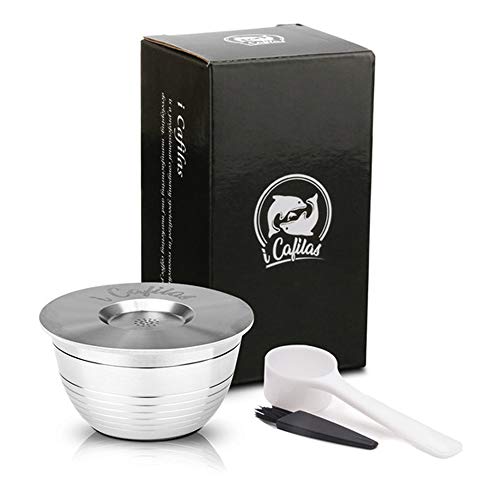 Refillable Coffee Capsules Stainless Steel Refillable Capsules Coffee filters Reuable Coffee Pods With Cleaning Brush