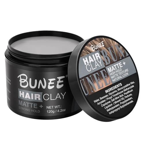 Hair Clay,Super High Hold, Matte Finish,organic ingredients that promote hair and scalp health,For Natural Texture Hairstyles (120g)