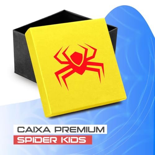 Relogio infantil digital + colar aranha + caixa + oculos sol menino silicone adolescente