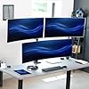 VIVO Pneumatic Arm Triple Ultrawide Monitor Extra Tall Desk Mount for Up to 49 inch Screens, Heavy Duty Clamp, Holds 3 Ultra Wides Up to 20kg, Black, STAND-V300D #3