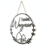 Hübscher Dekoring Türkranz personalisiert mit Namen, Fensterdekoration...