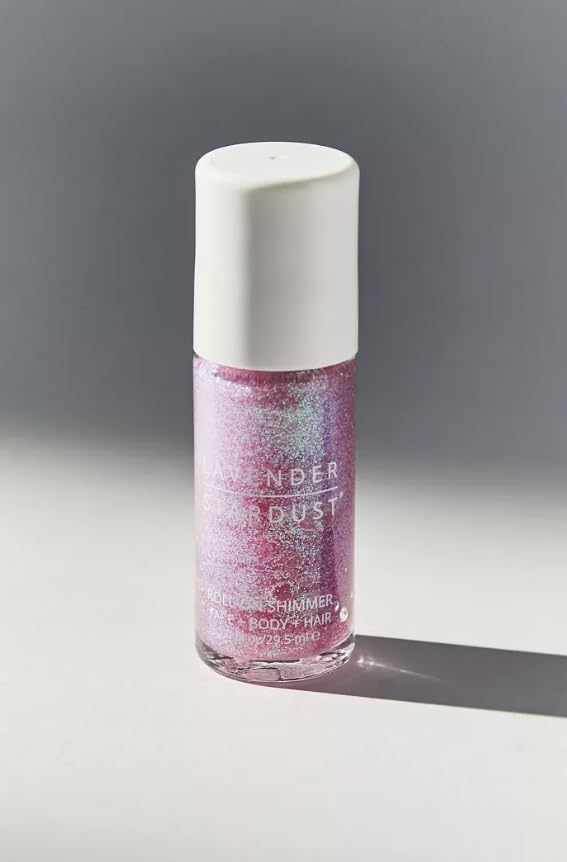 Lavender Stardust Roll-On Shimmer Glitter for Face, Body & Hair - Prism