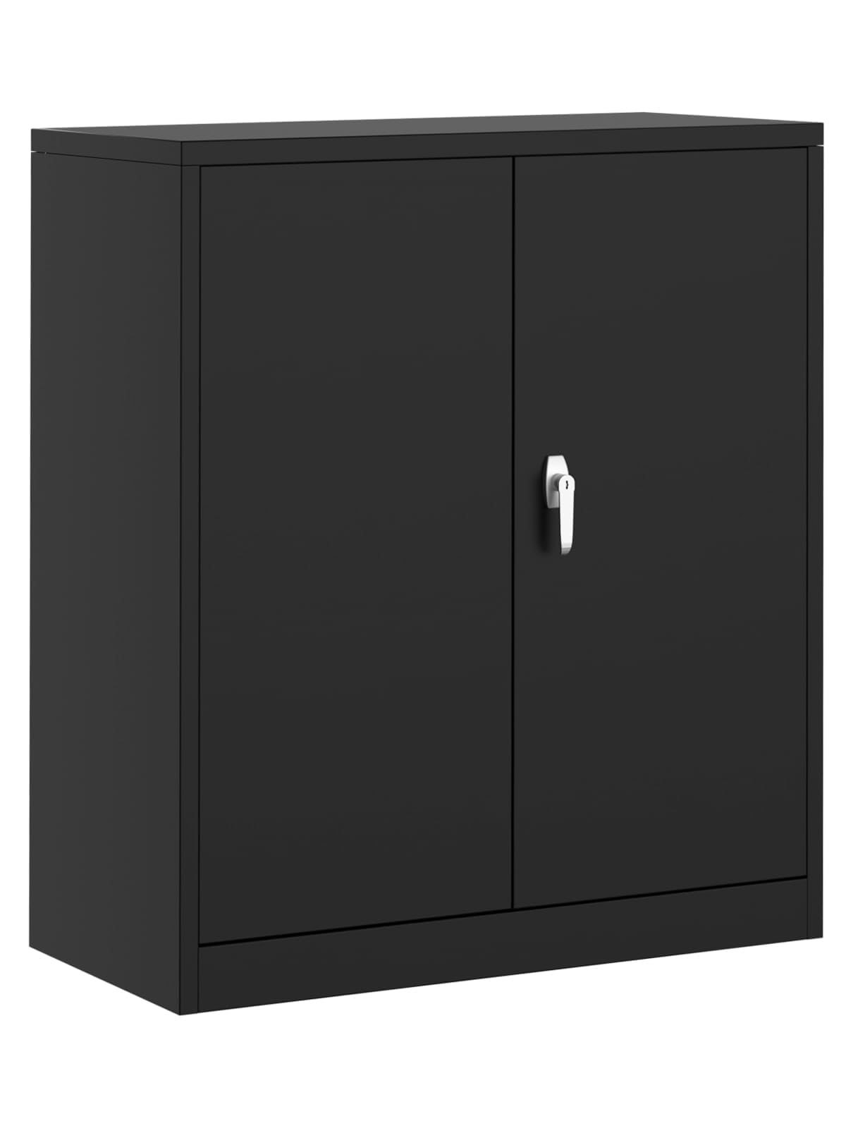 Zstar Armario de Almacenamiento para Oficina - de Acero Doble Altura con Puertas y Cerradura, Resistente al Fuego y Humedad, con Cerradura - Ideal para Archivos y Almacenamiento Personal