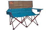 Kelty Loveseat Camping Chair, Deep Lake/Fallen Rock – Folding Double Camp Chair for Festivals,...