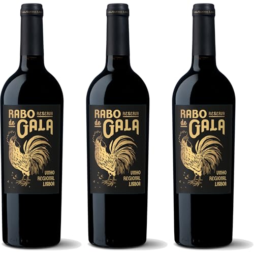 Casa Santos Lima Rabo de Gala Reserva Vinho Regional Lisboa Rotwein rot trocken Portugal inkl. FeinWert E-Book (3 x 0.75 l)