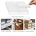 Owl Focus Label Holders Adhesive Shelf Tag Clear Shelf Tag Index Card Pockets Plastic Drawers File Cabinet Storage Bins Label Holder for Supermarket Bookshelf Mailbox Business Kitchen,Pack of 60